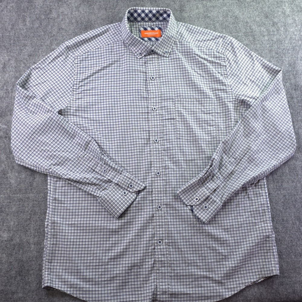 Johnston Murphy Performance Shirt Large - XL Long Sleeve Nylon Stretch‎ Button